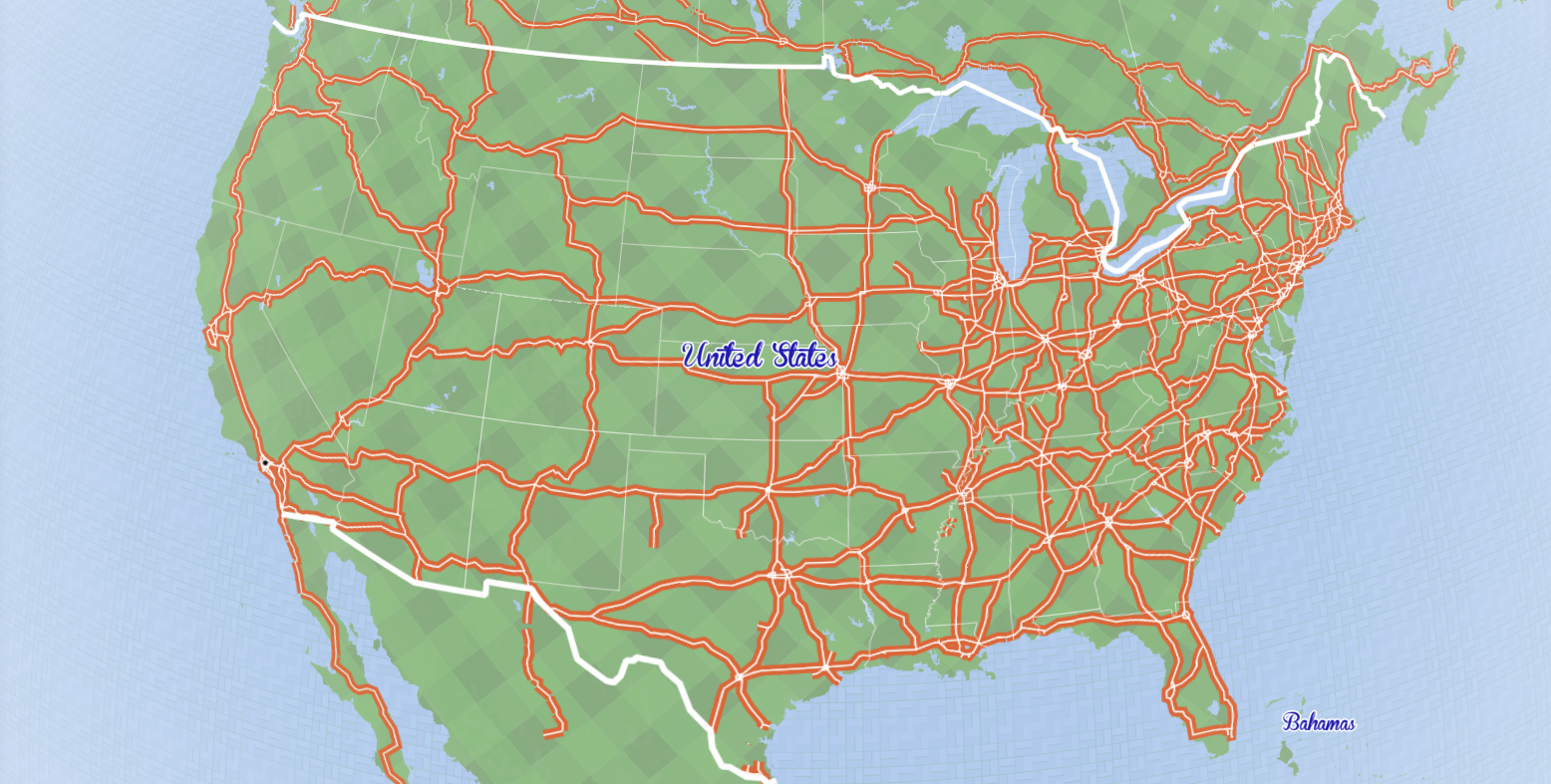 image of map of the united states