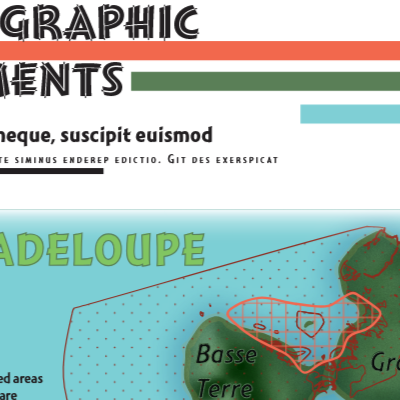 Section of a text based report on the protected areas of Guadeloupe.